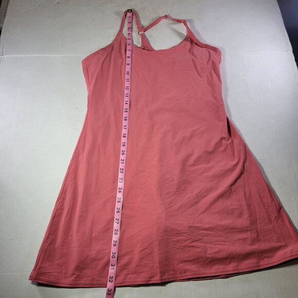Outdoor Voices Coral Athletic Volley Dress With Shorts Tennis Pickleball Size L - Picture 3 of 10